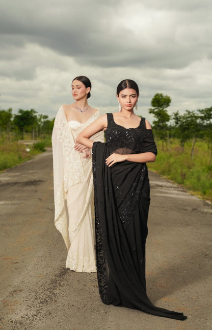 Sawan Ivory Saree