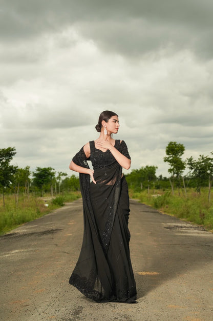 Sawan
Black saree