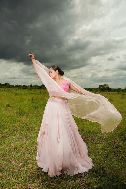 Sawan 
Pink Lehenga