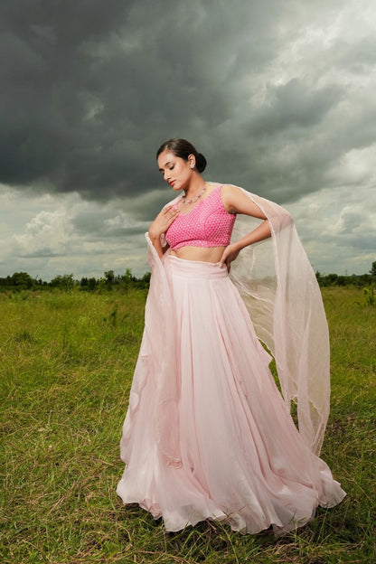 Sawan 
Pink Lehenga