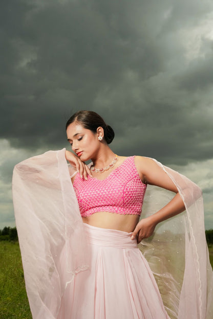 Sawan 
Pink Lehenga