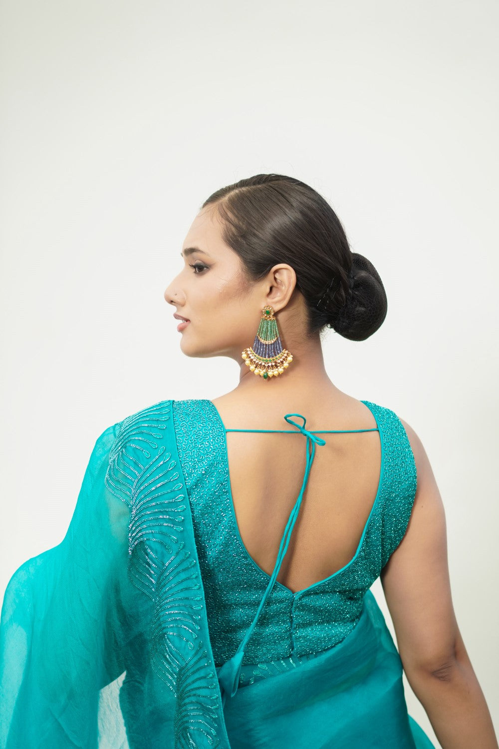 Sawan
Turquoise saree