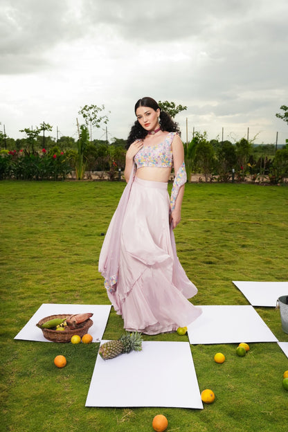 Love in Bloom 
lavender lehenga