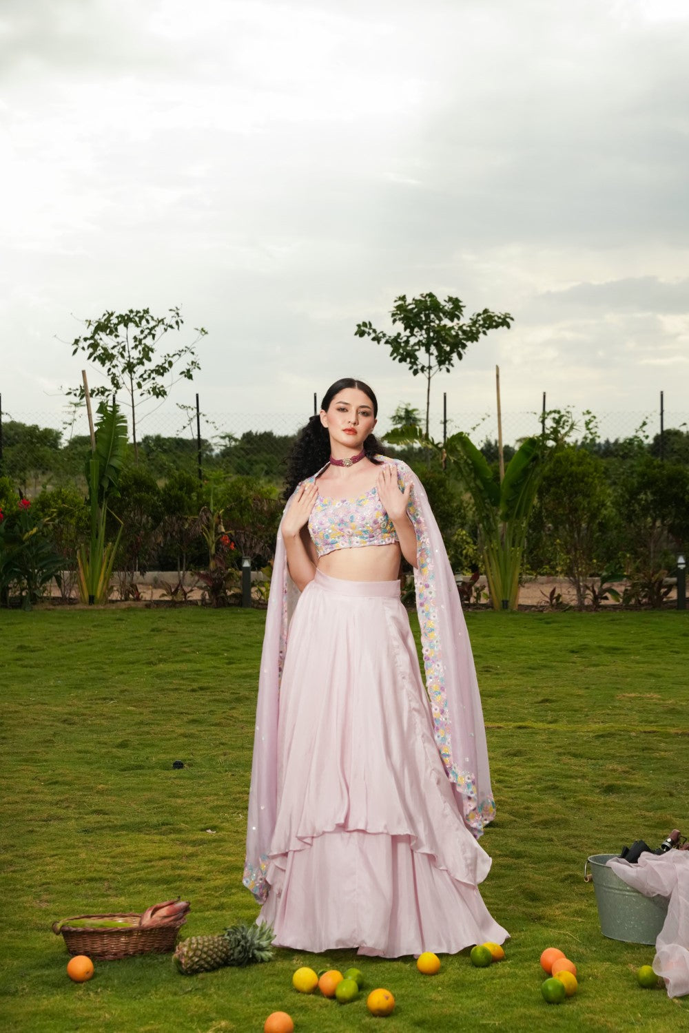 Love in Bloom 
lavender lehenga