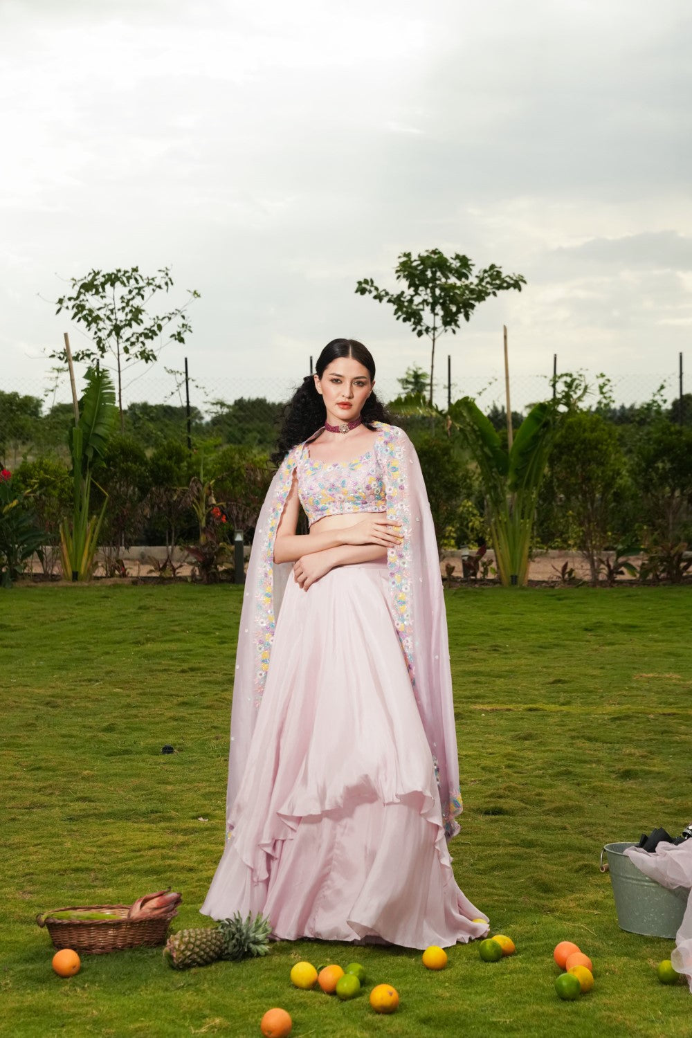 Love in Bloom 
lavender lehenga